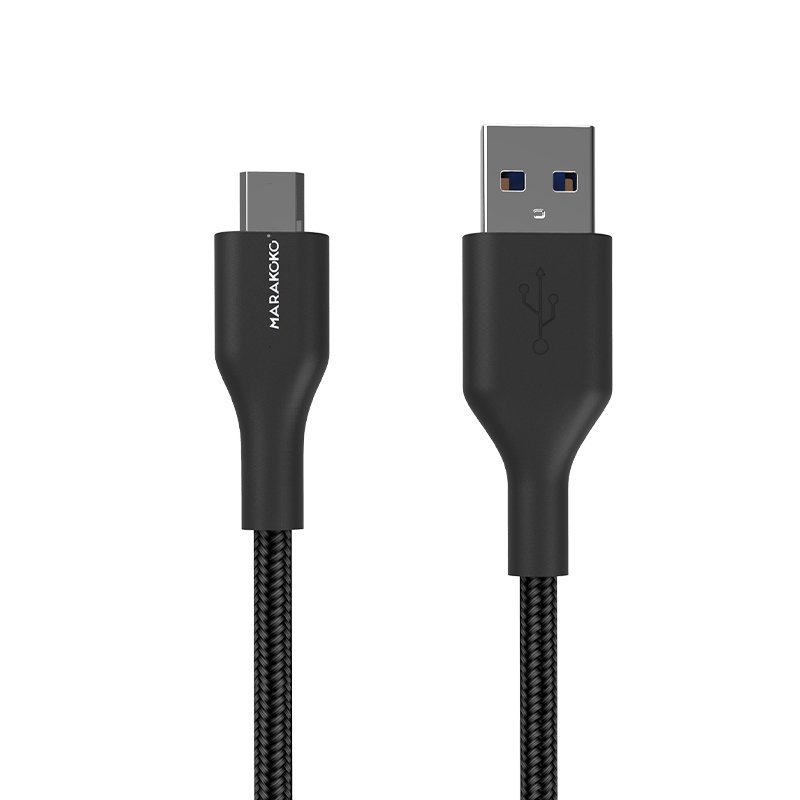 MARAKOKO MCB11 Nylon Micro USB Cable 1.5M(4.9ft) Black Android Cables image8