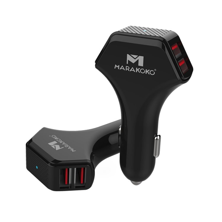 MARAKOKO Marakoko Best Car Charger 4 USB Port Vehicle Charger Charge Fast M-CC01 Car Chargers image51