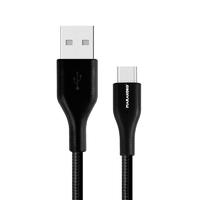 M-TC03 USB2.0 to USB Type C Nylon Cable 1.5M (4.9FT) Black