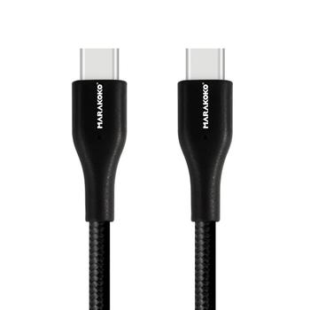 M-TC04 USB Type C to USB Type C Nylon Cable 1.5M (4.9FT) Black