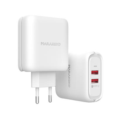 MA21 36W Output 2-port USB QC3.0 Quick Wall Charger EU Plug
