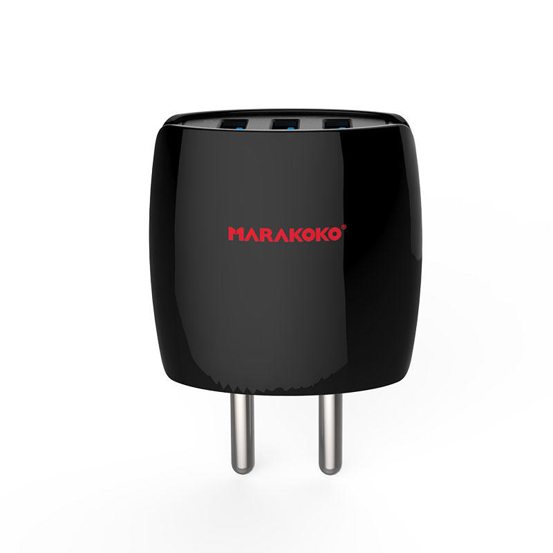 MA8 3-port USB Wall Charger 3.4A Output Indian Plug